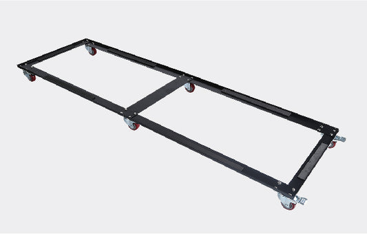 Wheelbase for Full Bank of Cages with 6 casters