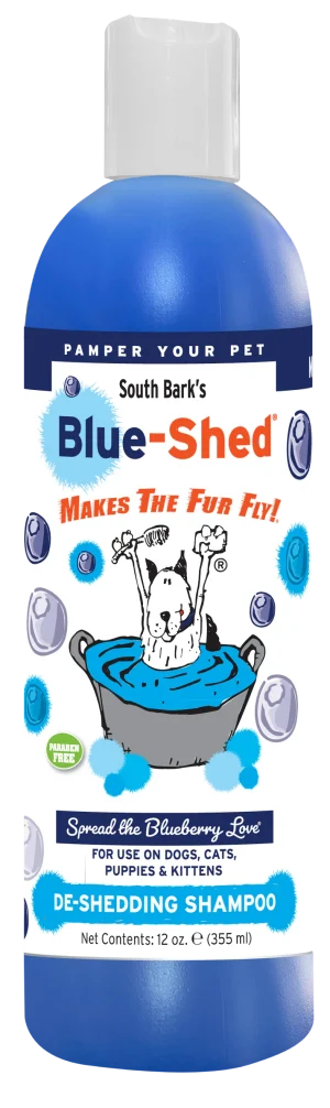 South Bark Blue-Shed De-Shed Shampoo by Showseason 12oz