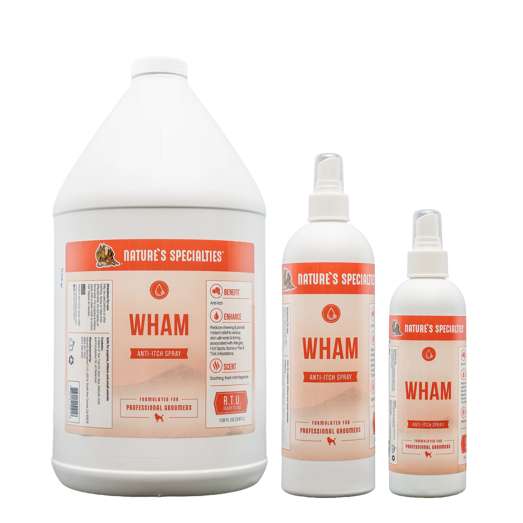 Nature’s Specialties WHAM Anti-Itch Spray for Dogs & Cats