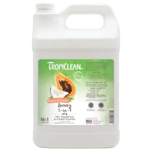 Tropiclean Papaya & Coconut 2in1 Dog Grooming Shampoo Gallon 16:1
