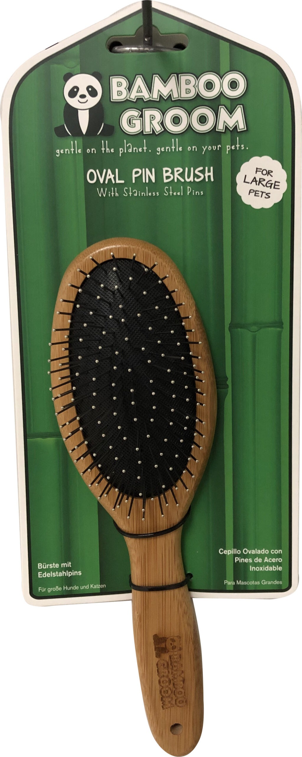 Bamboo Groom Oval Pin Brush - Large